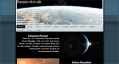 Desktop Screenshot of exoplaneten.de