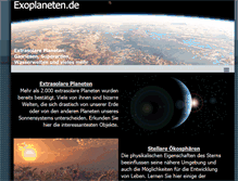 Tablet Screenshot of exoplaneten.de